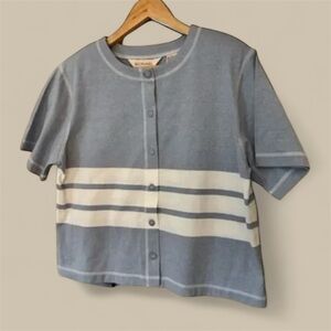 BECHAMEL Button Down Striped Cardigan NWT‎ Medium Retail 40